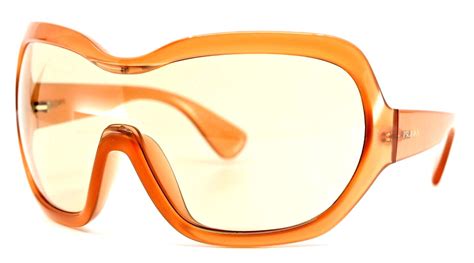 prada spr 05o|New PRADA Illusion Oversized Shield PR05OS Nude Goggles .